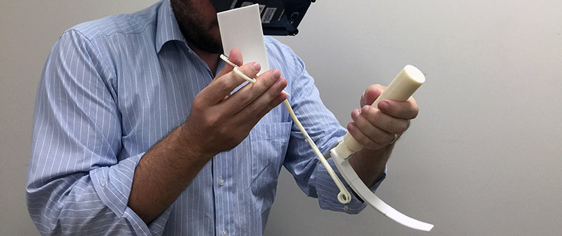 laryngoscopy simulation with 3d prints and markers